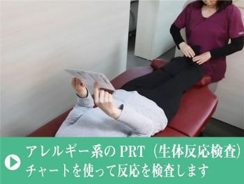 アレルギー系の検査｜チャートを使って反応を検査します｜ファミリーカイロプラクティックセンター福岡